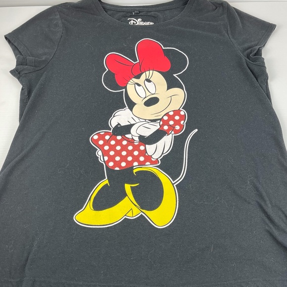 Minnie Mouse Disney Black T-Shirt - Size L - Picture 3 of 10
